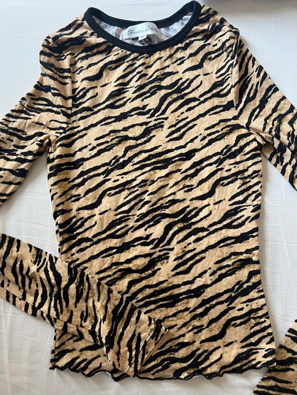 Frankie's Bikinis Joy Modal Shirt in Tiger - Picture 1 of 8